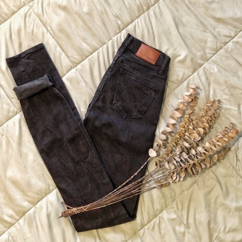 Madewell black skinny jeans